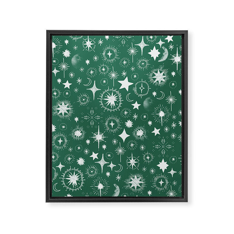Greenish stellar S Framed Canvas Print Gallery Image 8