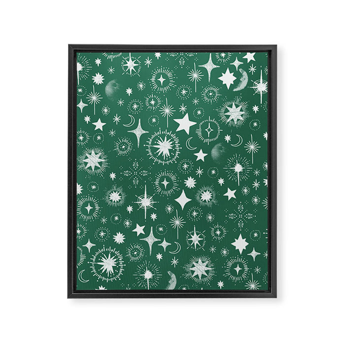 Greenish stellar S Framed Canvas Print Gallery Image 1