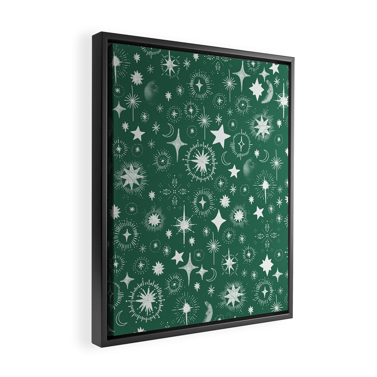 Greenish stellar S Framed Canvas Print Gallery Image 2