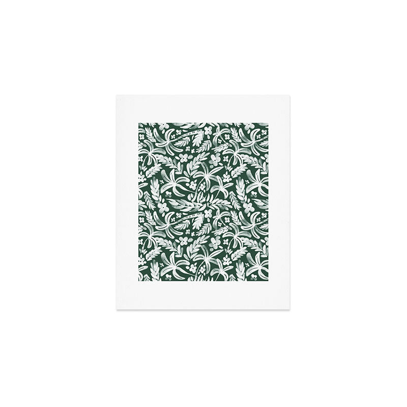 Greenish Tropical Palm Breeze Art Print Gallery Image 1