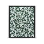 Greenish Tropical Palm Breeze Framed Canvas Print Gallery Image 8