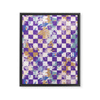 Grid of artistic strokes L Framed Canvas Print Gallery Image 8
