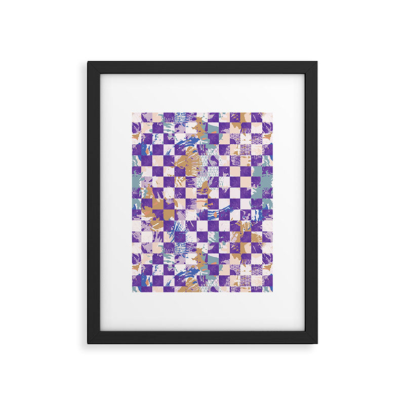 Grid of artistic strokes L Framed Art Print Gallery Image 6