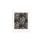 Hand Painted Floral Garden Night Art Print Gallery Image 1