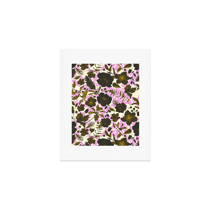 Illuminated garden silhouette Art Print Gallery Image 1