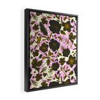 Illuminated garden silhouette Framed Canvas Print Gallery Image 2
