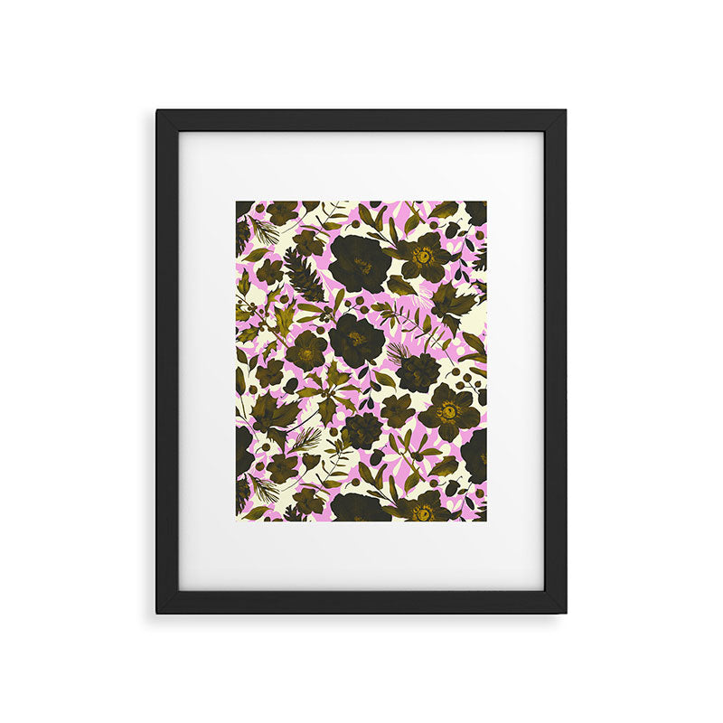 Illuminated garden silhouette Framed Art Print Gallery Image 6