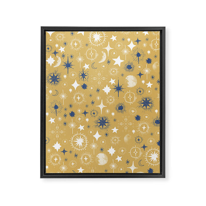 Illuminated star sky A Framed Canvas Print Gallery Image 1