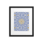 Intricate modern nature tile B Framed Art Print Gallery Image 6