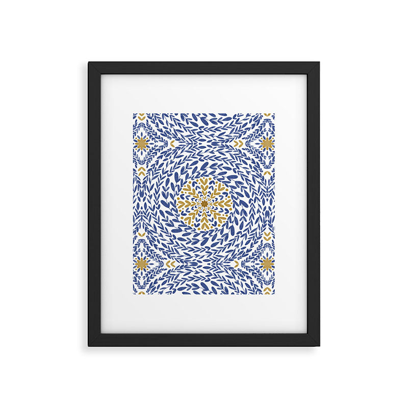 Intricate modern nature tile B Framed Art Print Gallery Image 6