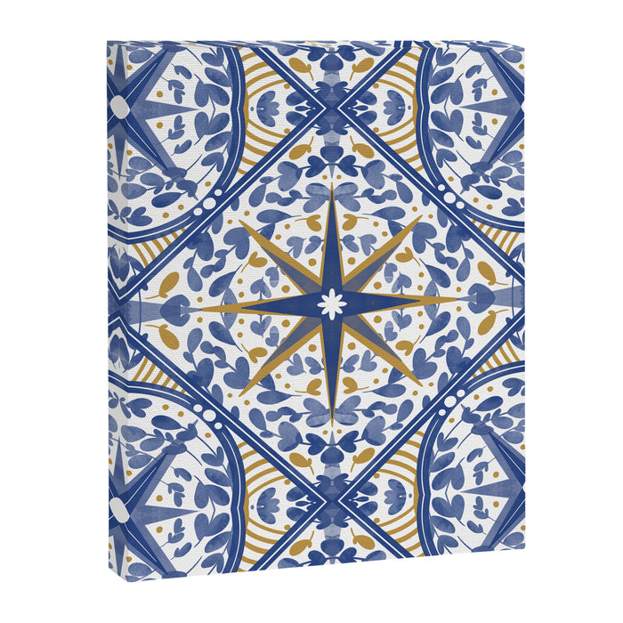 Intricate nature circular tiles B24 Canvas Print Gallery Image 1