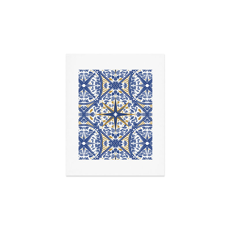 Intricate nature circular tiles B24 Art Print Gallery Image 1