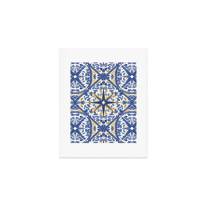 Intricate nature circular tiles B24 Art Print Gallery Image 1