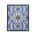 Intricate nature circular tiles B24 Framed Canvas Print Gallery Image 8
