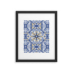 Intricate nature circular tiles B24 Framed Art Print Gallery Image 6