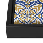 Intricate Ornamentals tiles NS Framed Canvas Print Gallery Image 3