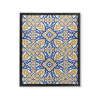 Intricate Ornamentals tiles NS Framed Canvas Print Gallery Image 8