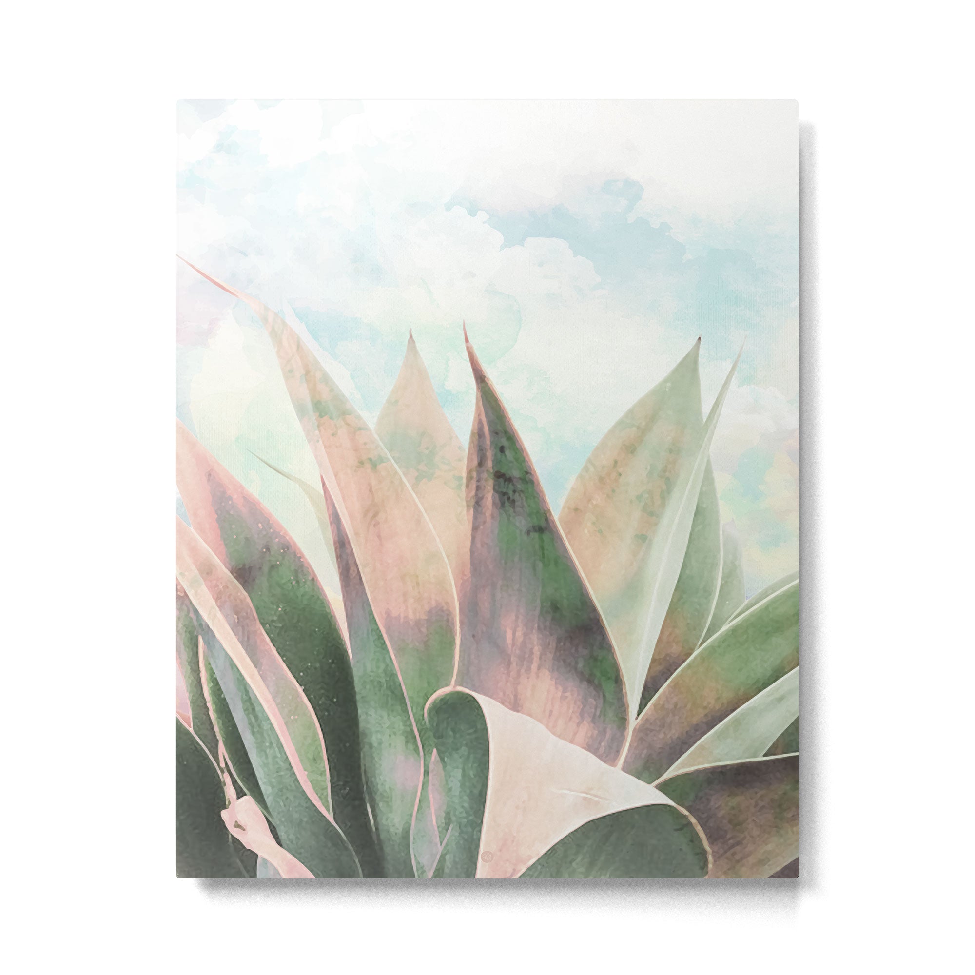Landscape plant paint Metal Print Gallery Image 6