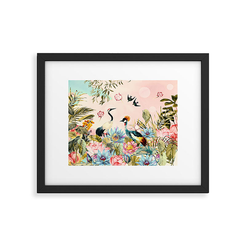 Landscapes of birds in paradise 2 Framed Art Print Gallery Image 4