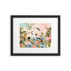 Landscapes of birds in paradise 2 Framed Art Print Gallery Image 4