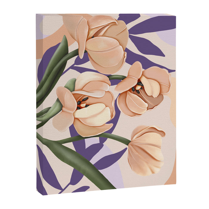 Large pink flowers MP3 Canvas Print Gallery Image 1