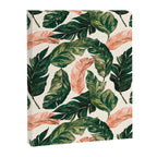 Leaf green and pink Canvas Print Gallery Image 8