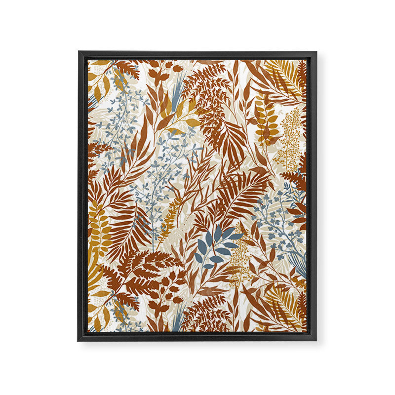 Leafy autumn forest B Framed Canvas Print Gallery Image 8