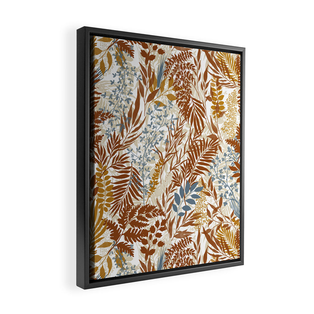 Leafy autumn forest B Framed Canvas Print Gallery Image 2