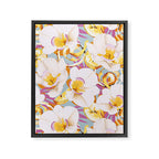 Lemons among the exotic flowers 4 Framed Canvas Print Gallery Image 8