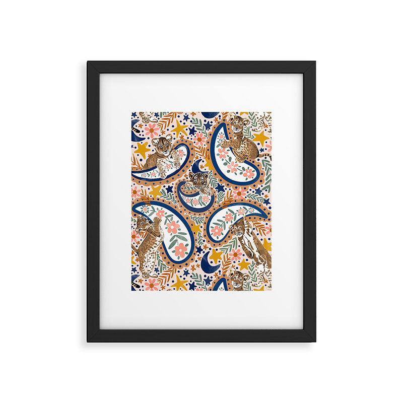  Leopard Cubs and Stars Framed Art Print Gallery Image 6