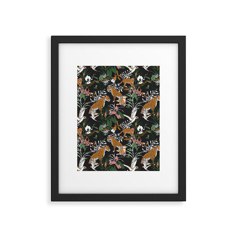 Leopards at night Framed Art Print Gallery Image 6