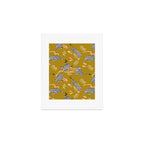 Leopards - Mustard Art Print Gallery Image 1