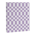 Lilac and white checkered Canvas Print Gallery Image 8