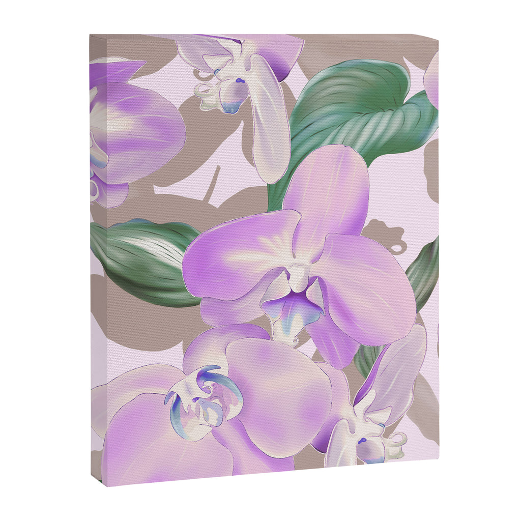 Lovely lilac exotic flowers L Canvas Print Gallery Image 8