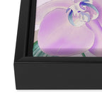 Lovely lilac exotic flowers L Framed Canvas Print Gallery Image 3