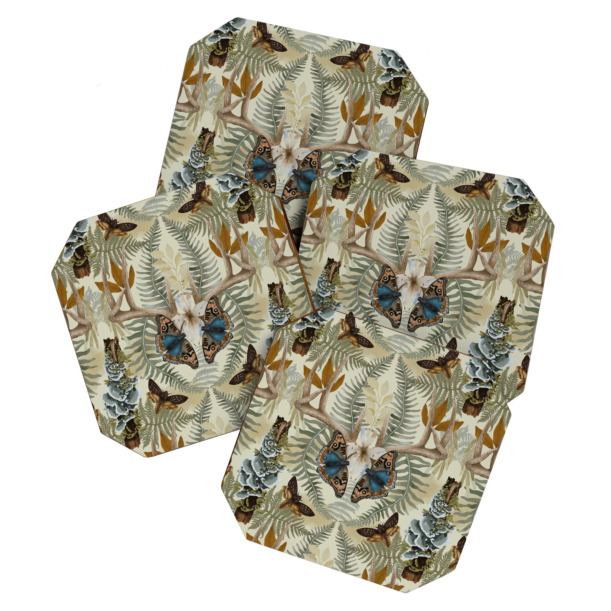 Lush boho forest C Coaster Gallery Image 1