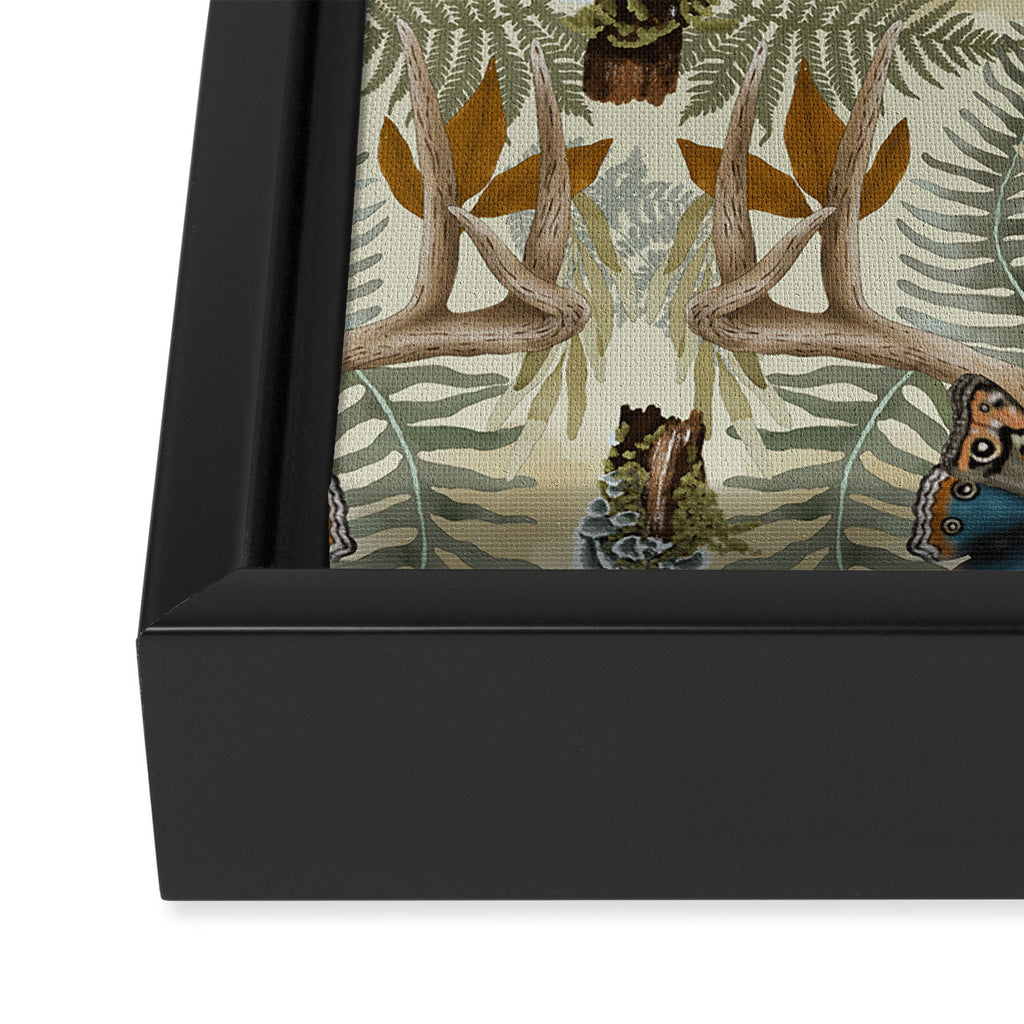 Lush boho forest C Framed Canvas Print Gallery Image 3