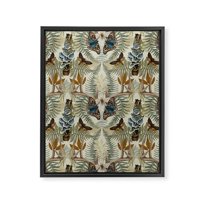 Lush boho forest C Framed Canvas Print Gallery Image 1