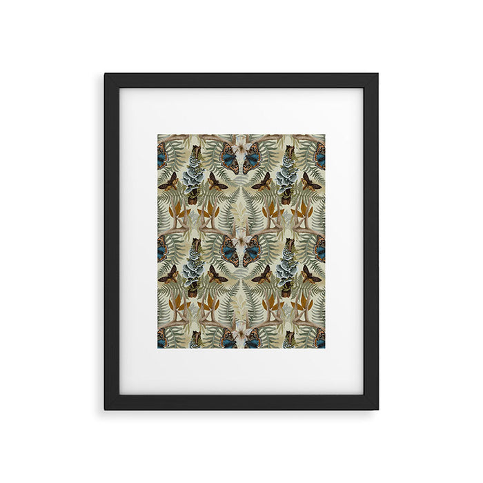 Lush boho forest C Framed Art Print Gallery Image 1
