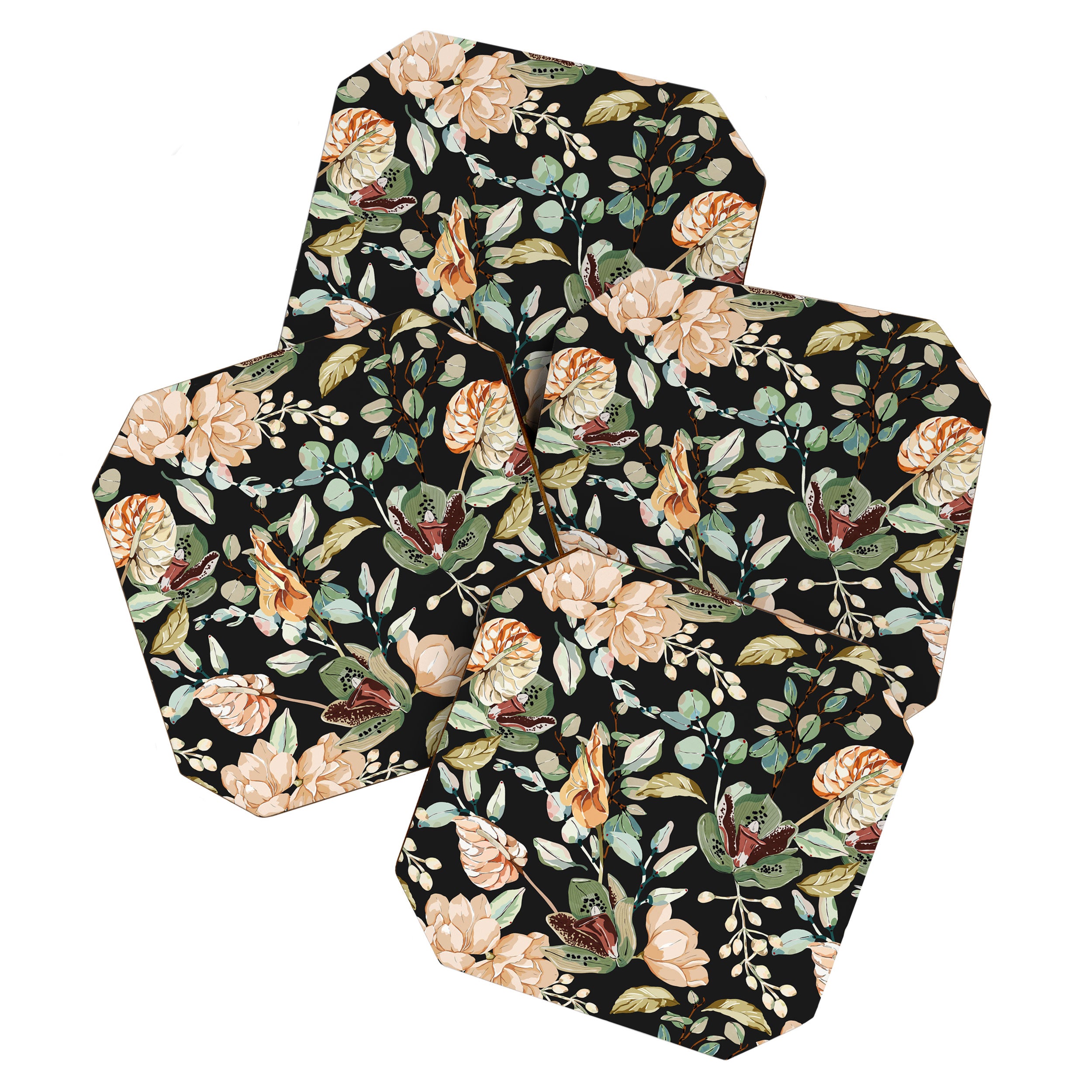 Lush colorful exotic garden C Coaster Gallery Image 1