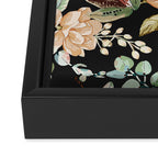 Lush colorful exotic garden C Framed Canvas Print Gallery Image 3