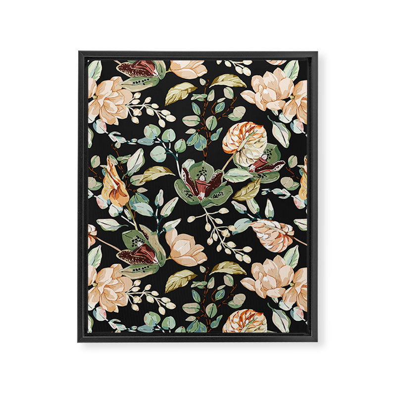 Lush colorful exotic garden C Framed Canvas Print Gallery Image 8