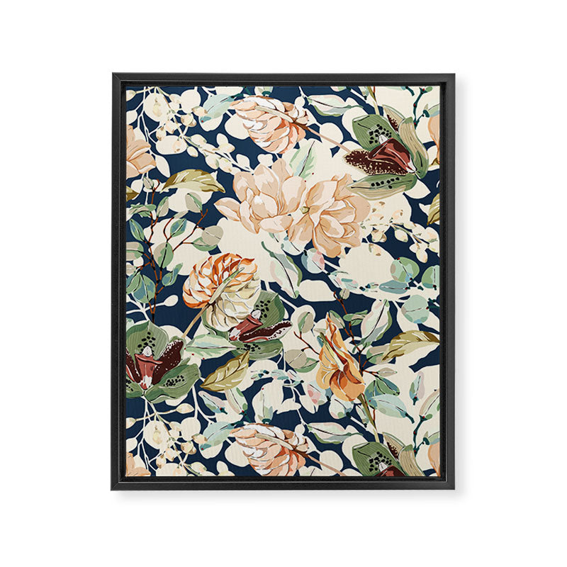 Lush colorful exotic garden D Framed Canvas Print Gallery Image 8