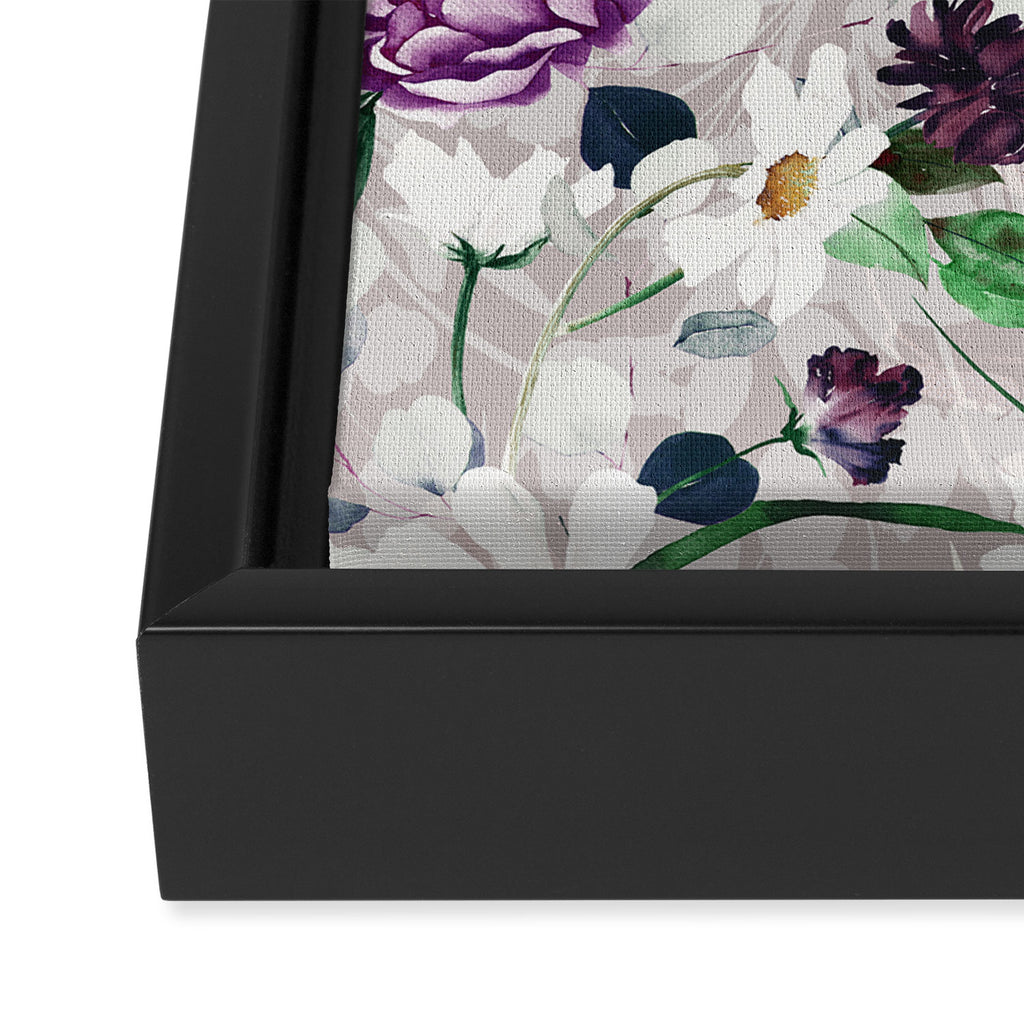 Lush lilac garden Framed Canvas Print Gallery Image 3