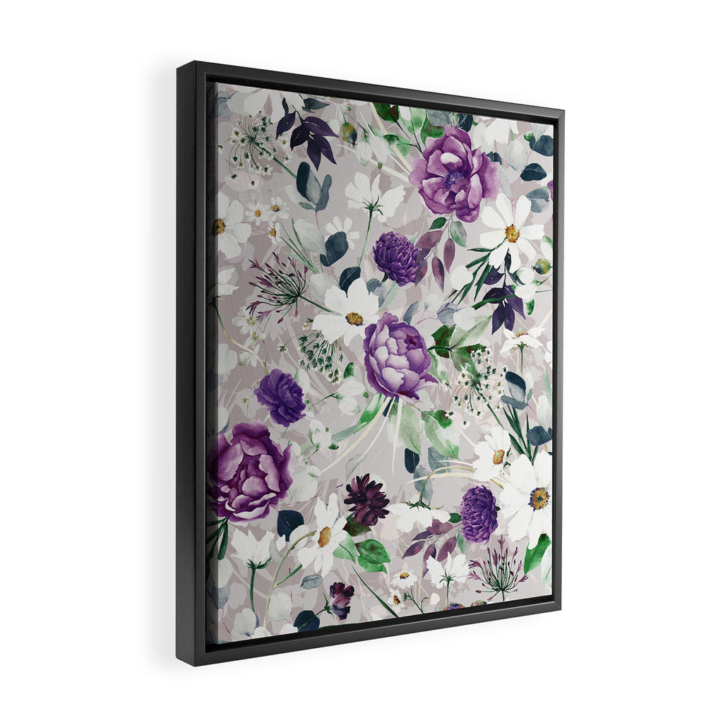 Lush lilac garden Framed Canvas Print Gallery Image 2