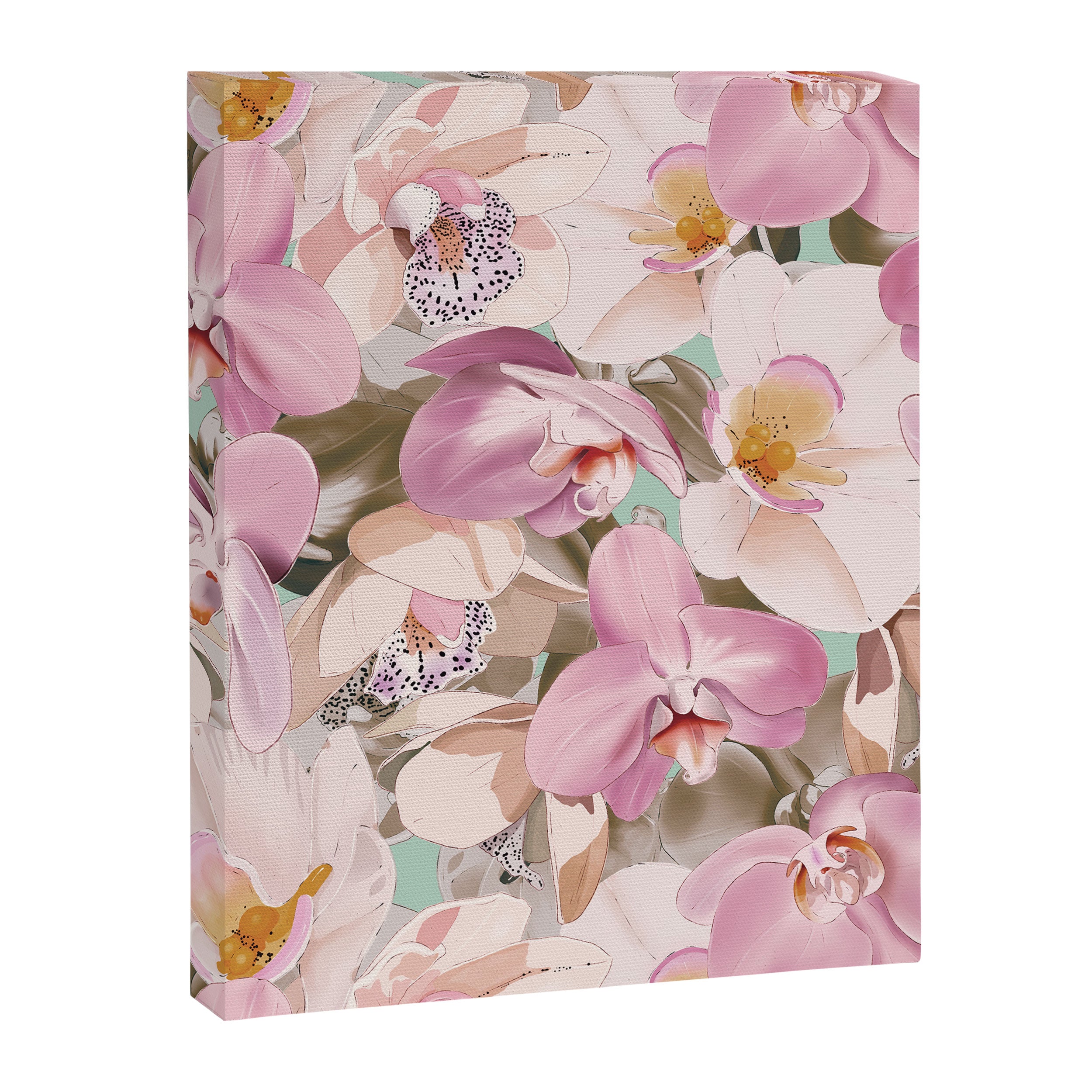 Lush Pink Tropical Flowers I Canvas Print Gallery Image 8