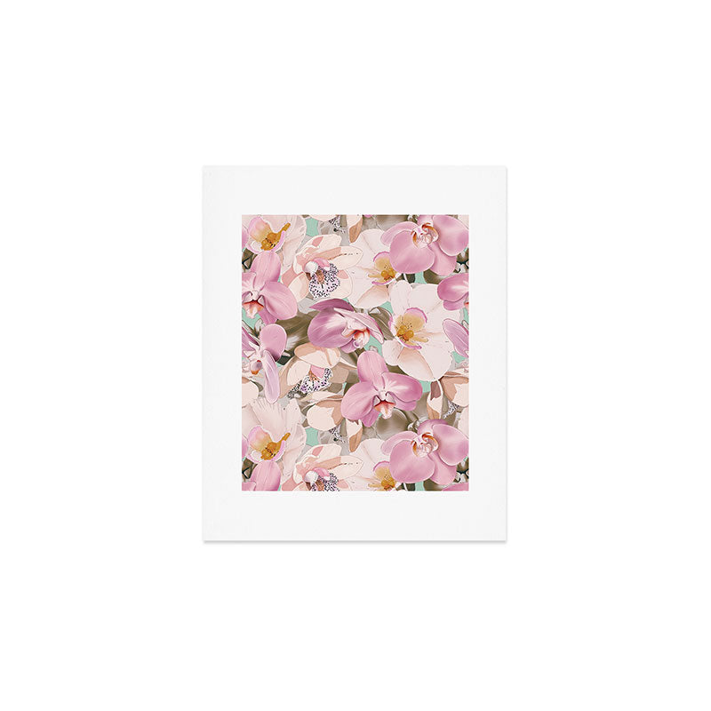 Lush Pink Tropical Flowers I Art Print Gallery Image 1