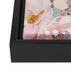 Lush Pink Tropical Flowers I Framed Canvas Print Gallery Image 3