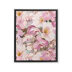 Lush Pink Tropical Flowers I Framed Canvas Print Gallery Image 8