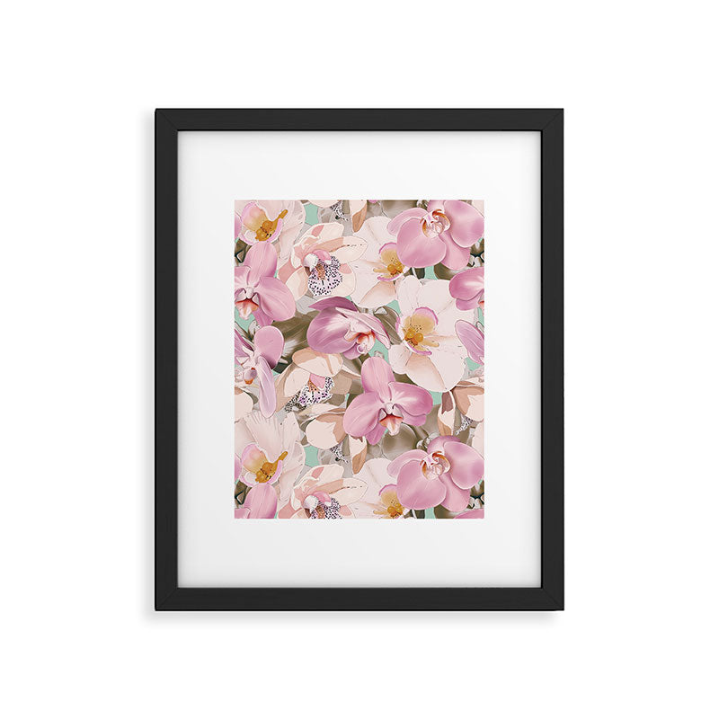 Lush Pink Tropical Flowers I Framed Art Print Gallery Image 6